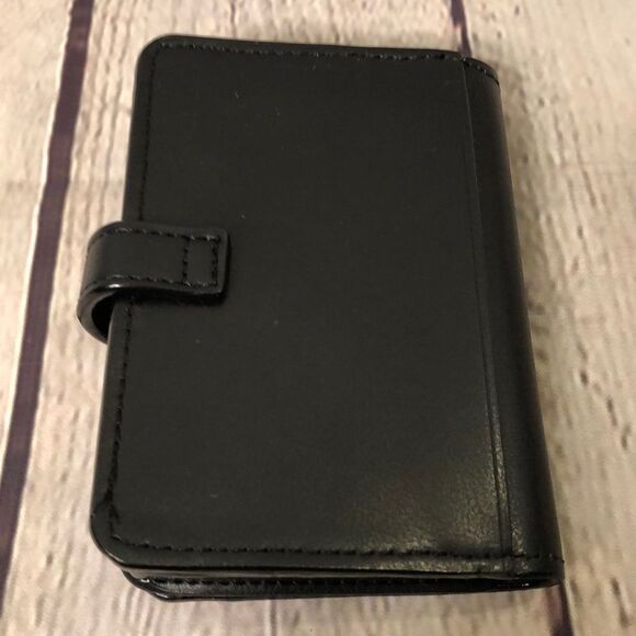 Ladies Black Wallet With Goldtone Studs New Without Tags - Picture 3 of 8